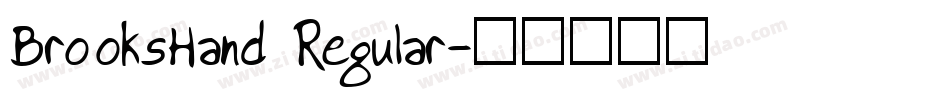 BrooksHand Regular字体转换